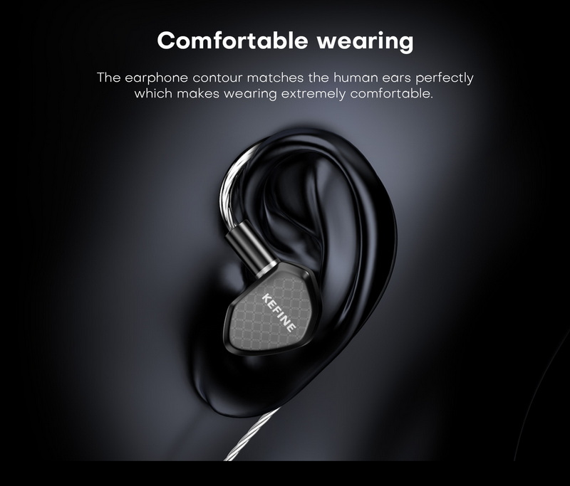 KEFINE Klean หูฟัง IEMs ไดรเวอร์ Dynamic สายชุบเงิน เปลี่ยนท่อนำเสียงได้ ประกันศูนย์ไทย