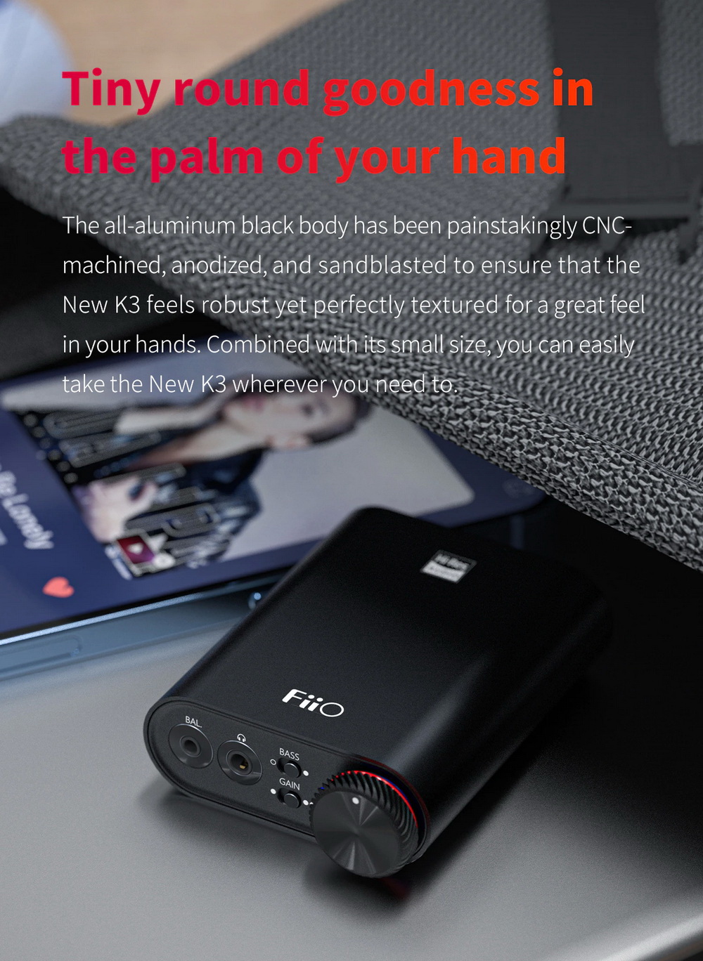 ขาย FiiO K3S DAC/AMP ตั้งโต๊ะระดับเรือธง รองรับPCM 32Bit/384kHz , DSD256