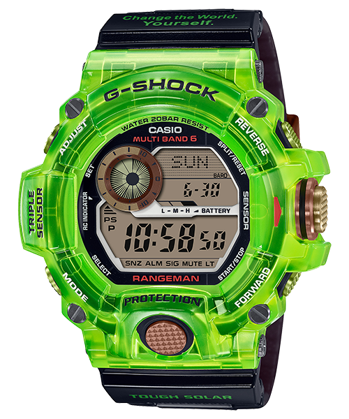 นาฬิกา คาสิโอ Casio G-SHOCK Love The Sea and The Earth 2021 Limited รุ่น GW-9407KJ-3 "ฉลามเรืองแสงสีเขียว" ของแท้ รับประกัน1ปี