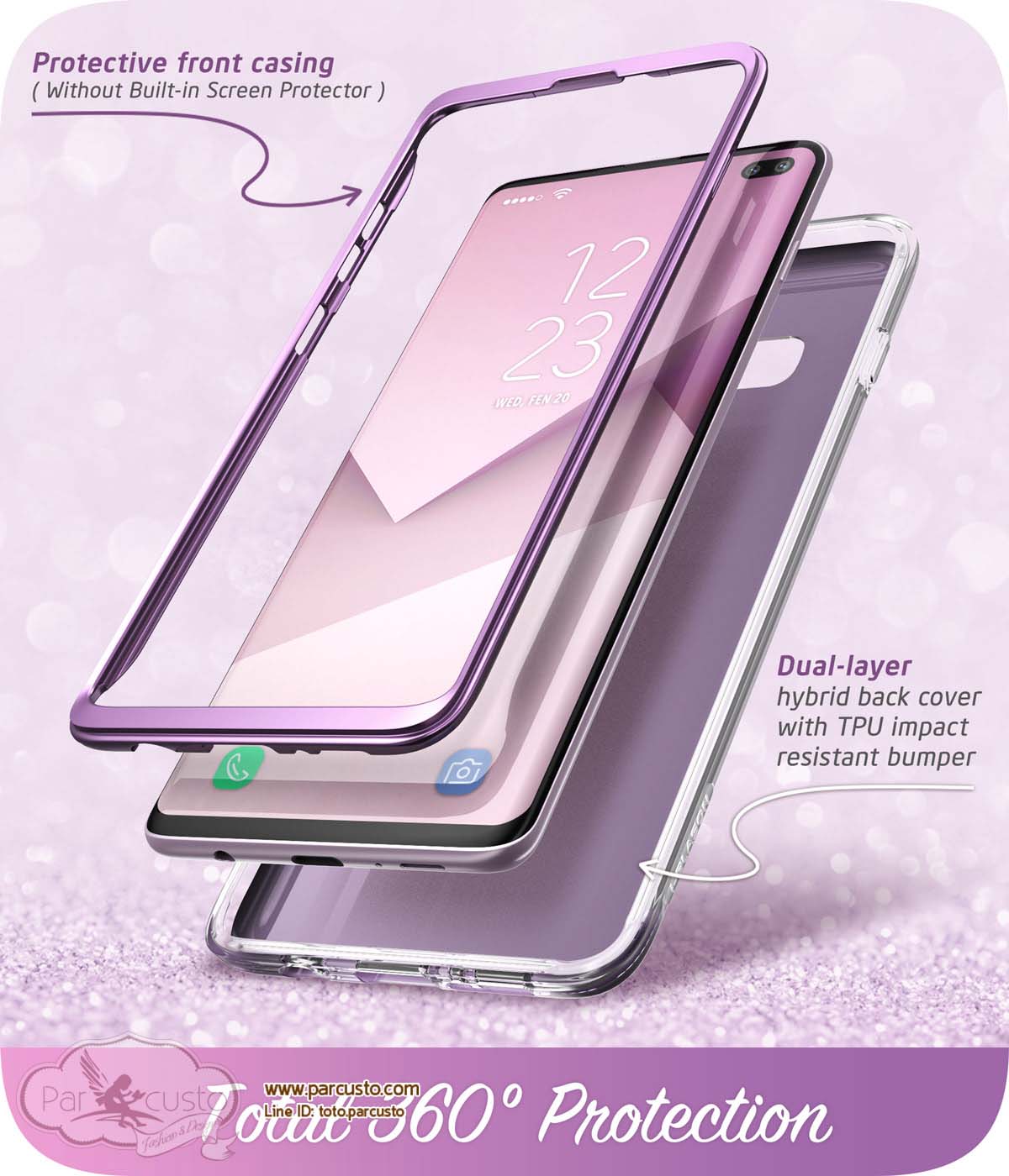 เคสกันกระแทก Samsung Galaxy S10 และ S10 Plus (โปรดระบุ) [COSMO] จาก SUPCASE [หมด]