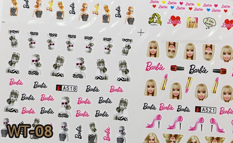 สติ๊กเกอร์ติดเล็บ ลายน้ำ