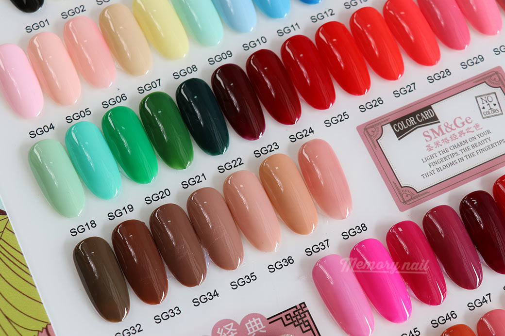 สีเจลทาเล็บ,สีทาเล็บเจล,สีเจล,สีเจล sM&Ge