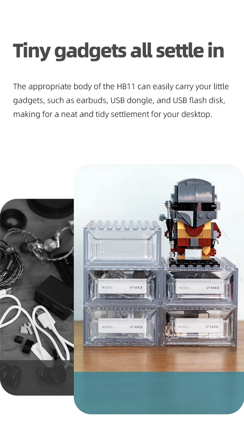 ขาย FiiO HB11 กล่องเก็บของอเนกประสงค์สำหรับ หูฟัง/USB/สายหูฟัง