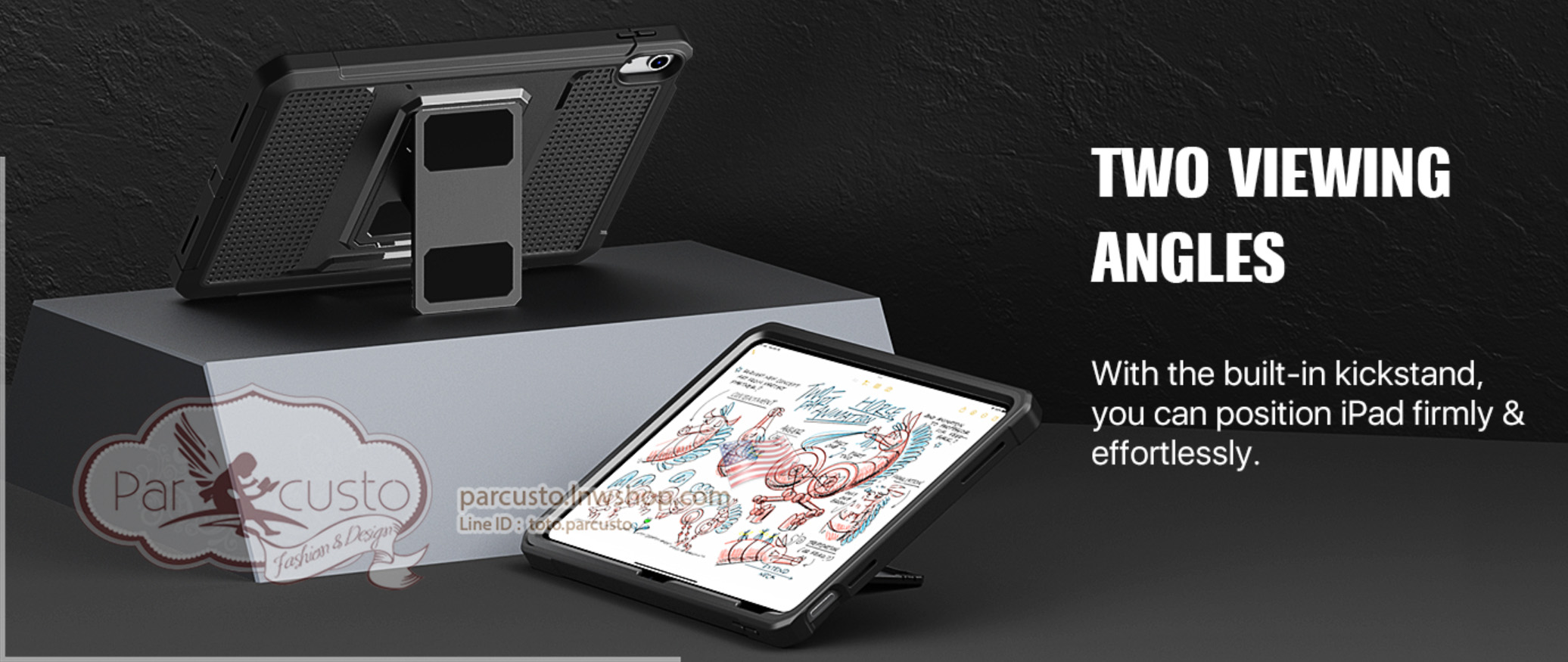 เคสกันกระแทก Apple New iPad 10.9 Gen 10 (2022) [Rugged Hybrid] จาก MoKo [Pre-order USA]