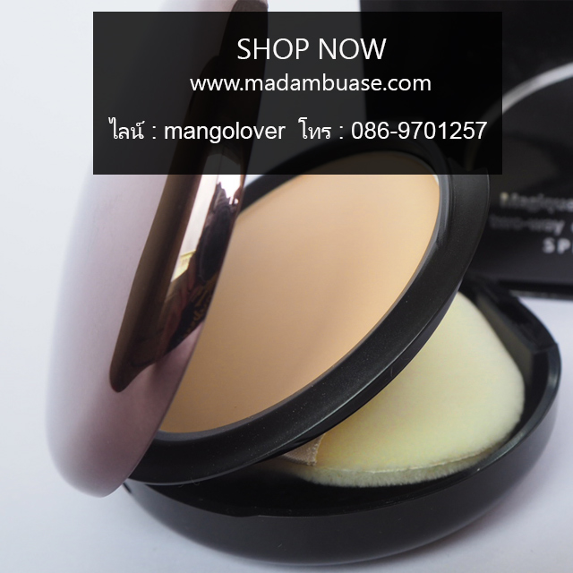แป้งเมจิกแพลตตินัม ตลับจริงขนาด 14 กรัม -สี M4- Natural Beige ( ผิวเหลือง )