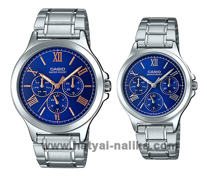 นาฬิกา คาสิโอ Casio SETคู่รัก รุ่น MTP-V300D-2A+LTP-V300D-2A2 ของแท้ รับประกัน 1 ปี