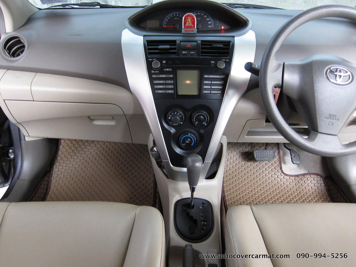 พรมปูพื้นรถยนต์ รถ TOYOTA VIOS ปี 2008-2012 พรมกระดุม ชุดภายในห้องโดยสาร จำนวน 11 ชิ้น