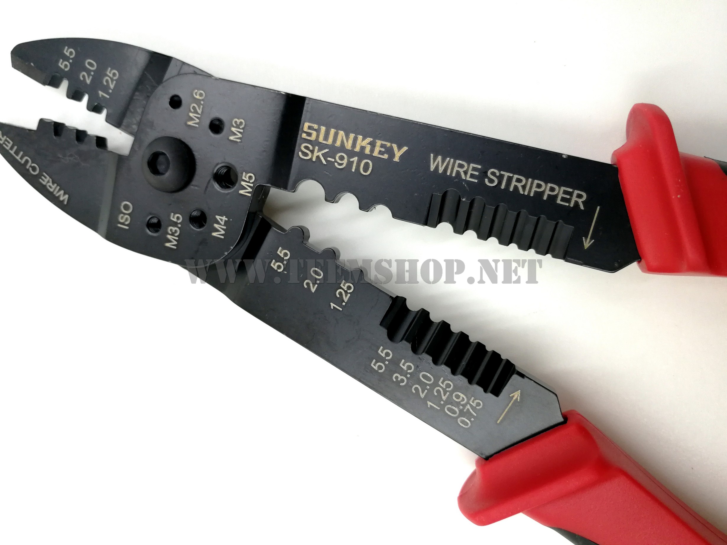 SUNKEY คีมปอกสาย ย้ำสาย SK-910 Made in Taiwan