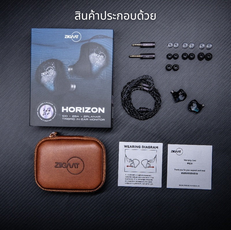 <PreOrder> Ziigaat Horizon หูฟัง IEMs Hybrid 5 ไดรเวอร์ 1DD + 2BA + 2 Planar ประกันศูนย์ไทย