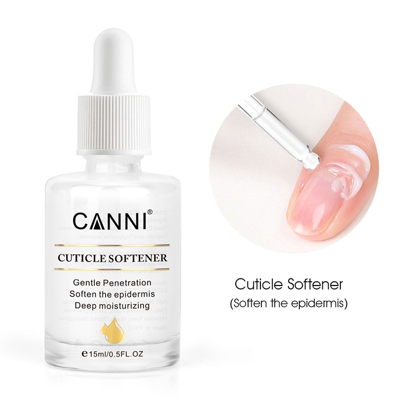 Canni หนังนุ่ม น้ำยาตัดหนัง ขนาด15ml น้ำยาตัดหนัง หนังนิ่ม น้ำยาหนังนิ่ม เตรียมหน้าเล็บ ตัดหนังเล็บ
