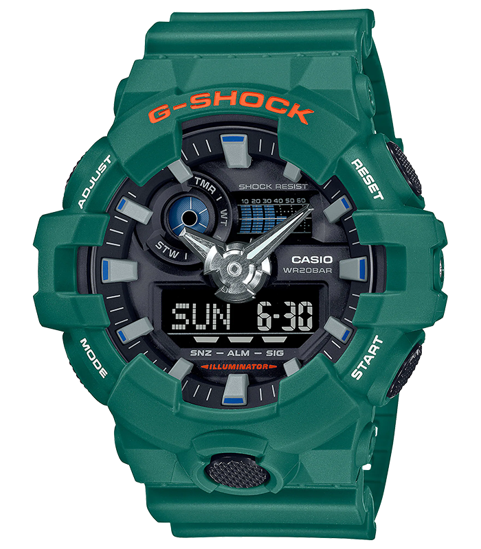 นาฬิกา Casio G-Shock Special color Spirited Color series รุ่น GA-700SC-3A ของแท้ รับประกัน1ปี