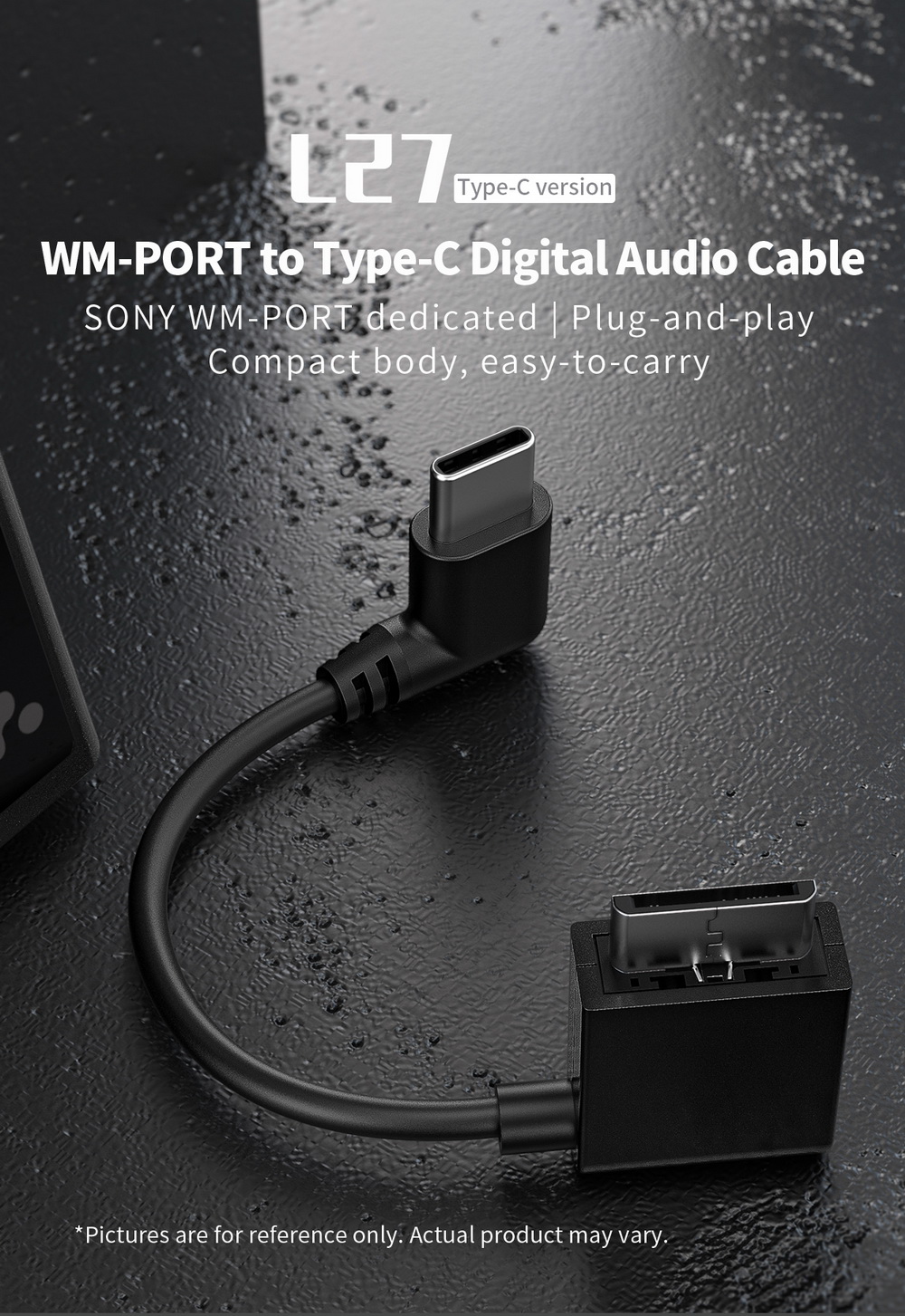 ขาย FiiO L27-TC สายแปลง WMPort เป็น Type-C สำหรับ Sony MP3 Player