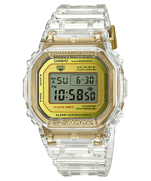 นาฬิกา Casio G-Shock 35th Anniversary Limited GLACIER GOLD 5rd series รุ่น DW-5035E-7 ของแท้ รับประกัน1ปี