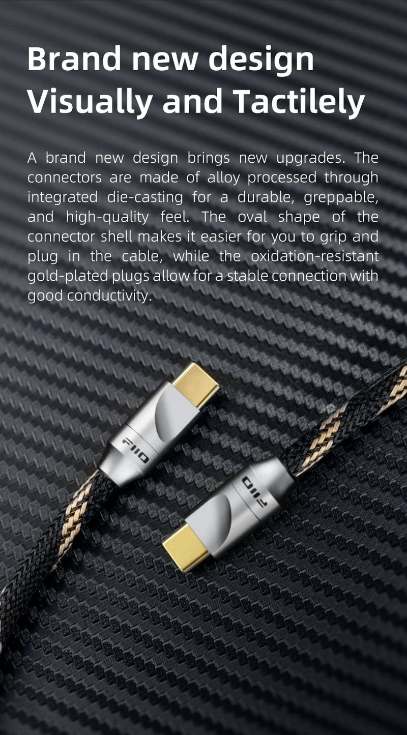 FiiO LT-TC5 สายชาร์จ/สายดาต้า แบบ TypeC เป็น TypeC เส้นเดียวครบจบในตัว