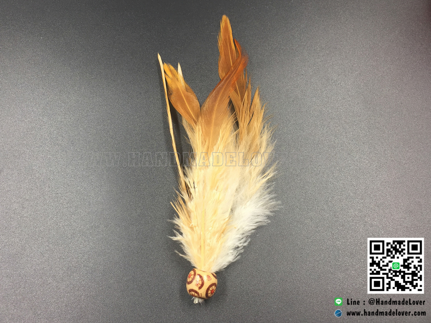 ขนนก คละไซต์ แพ็ค 20 ก้าน (ไม่รวมลูกปัด)