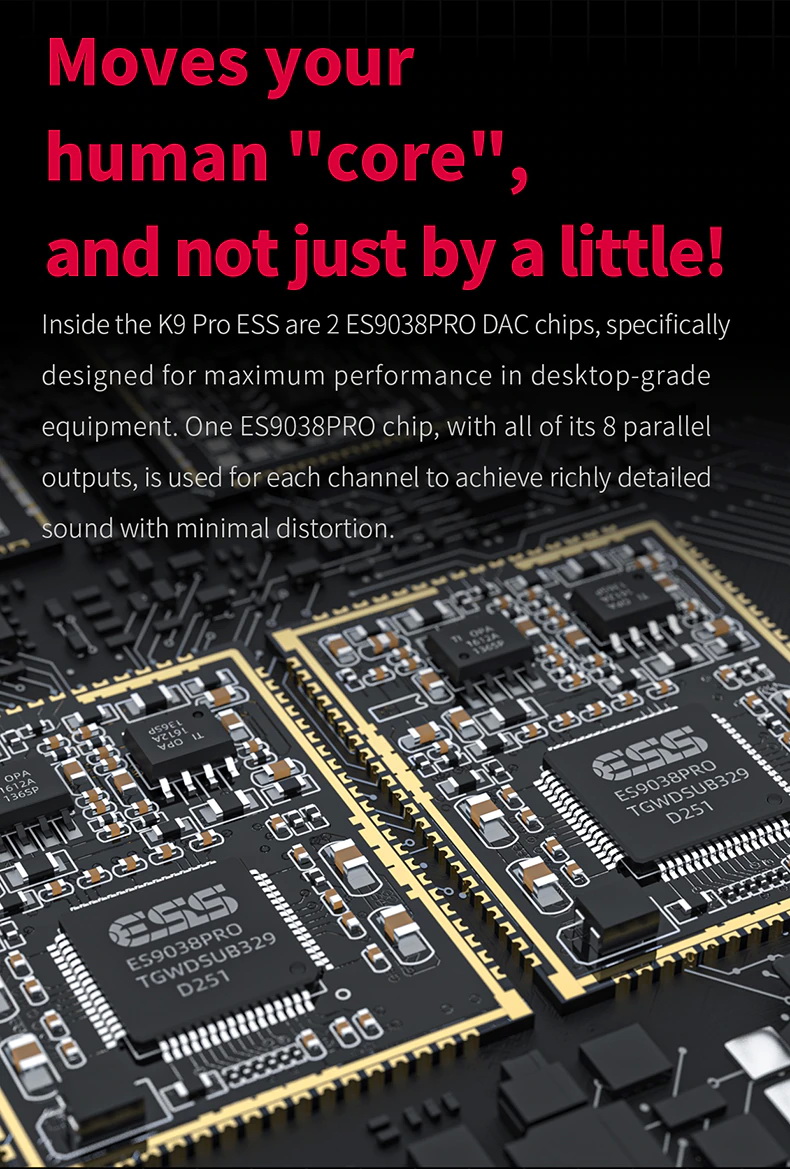 FiiO K9 PRO DAC/AMP ตั้งโต๊ะ เรือธง DAC ESS ES9038PRO x2, AMP THX AAA 788+ รองรับ MQA, LDAC, Dual Hi-Res ประกันศูนย์ไทย