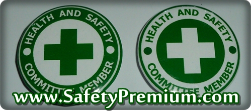 เข็มกลัด Health and Safety Committee Memmber Green & White