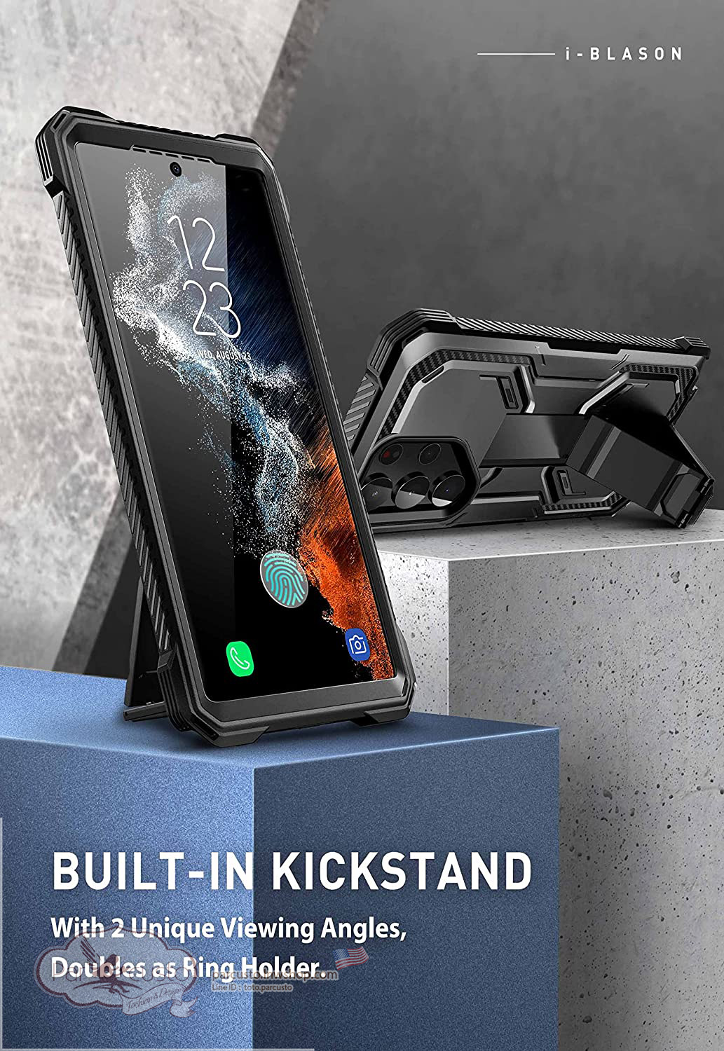 เคสกันกระแทก Samsung Galaxy S23 Ultra [Armorbox] จาก i-Blason [Pre-order USA]