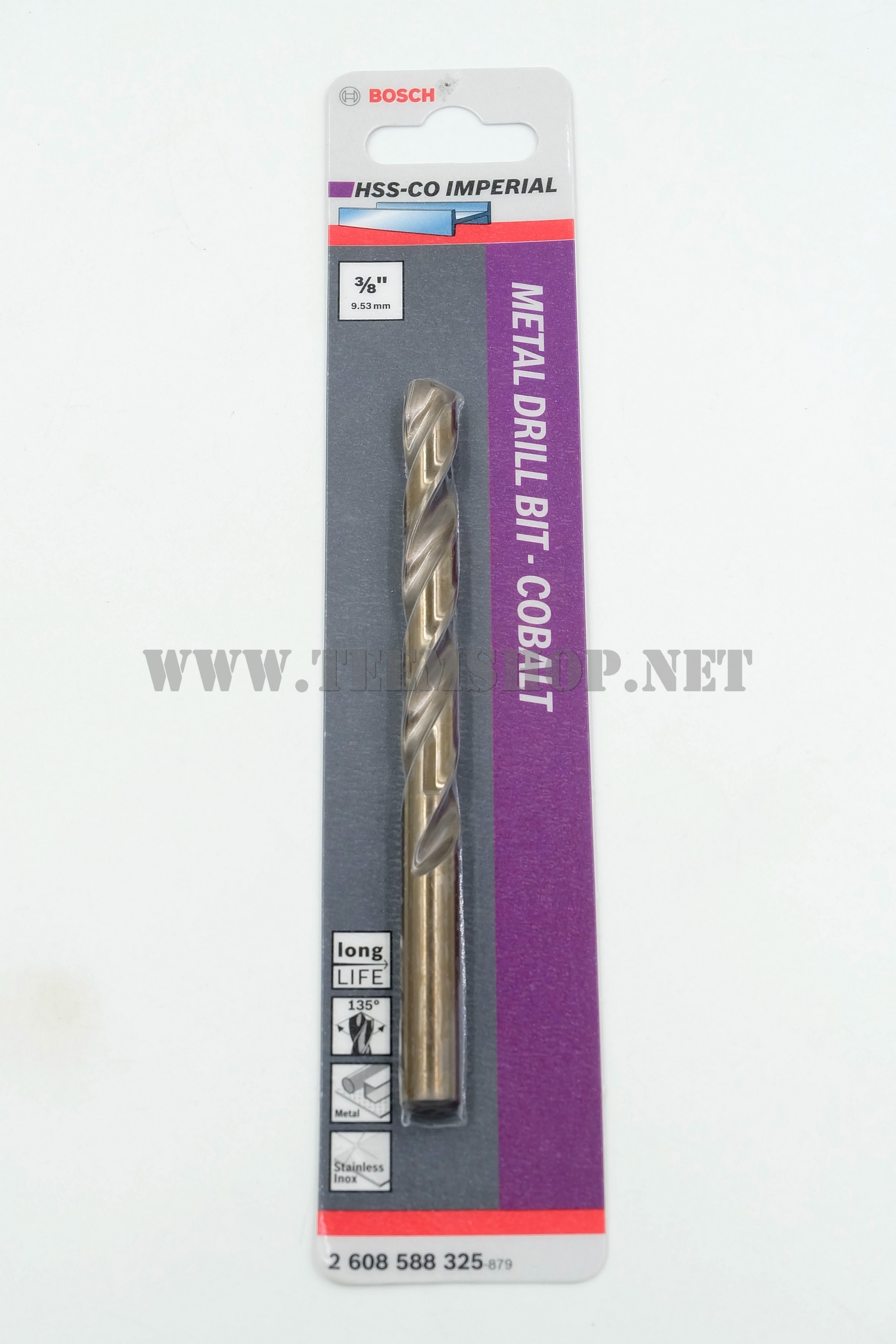 2608588309 BOSCH ดอกสว่าน 3/8" HSS-Co (9.5mm.)