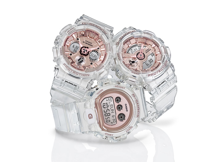 นาฬิกา Casio G-Shock มินิ S-Series Special Color GMD-S6900SR Skeleton Rose Gold series รุ่น GMD-S6900SR-7 ของแท้ รับประกัน1ปี