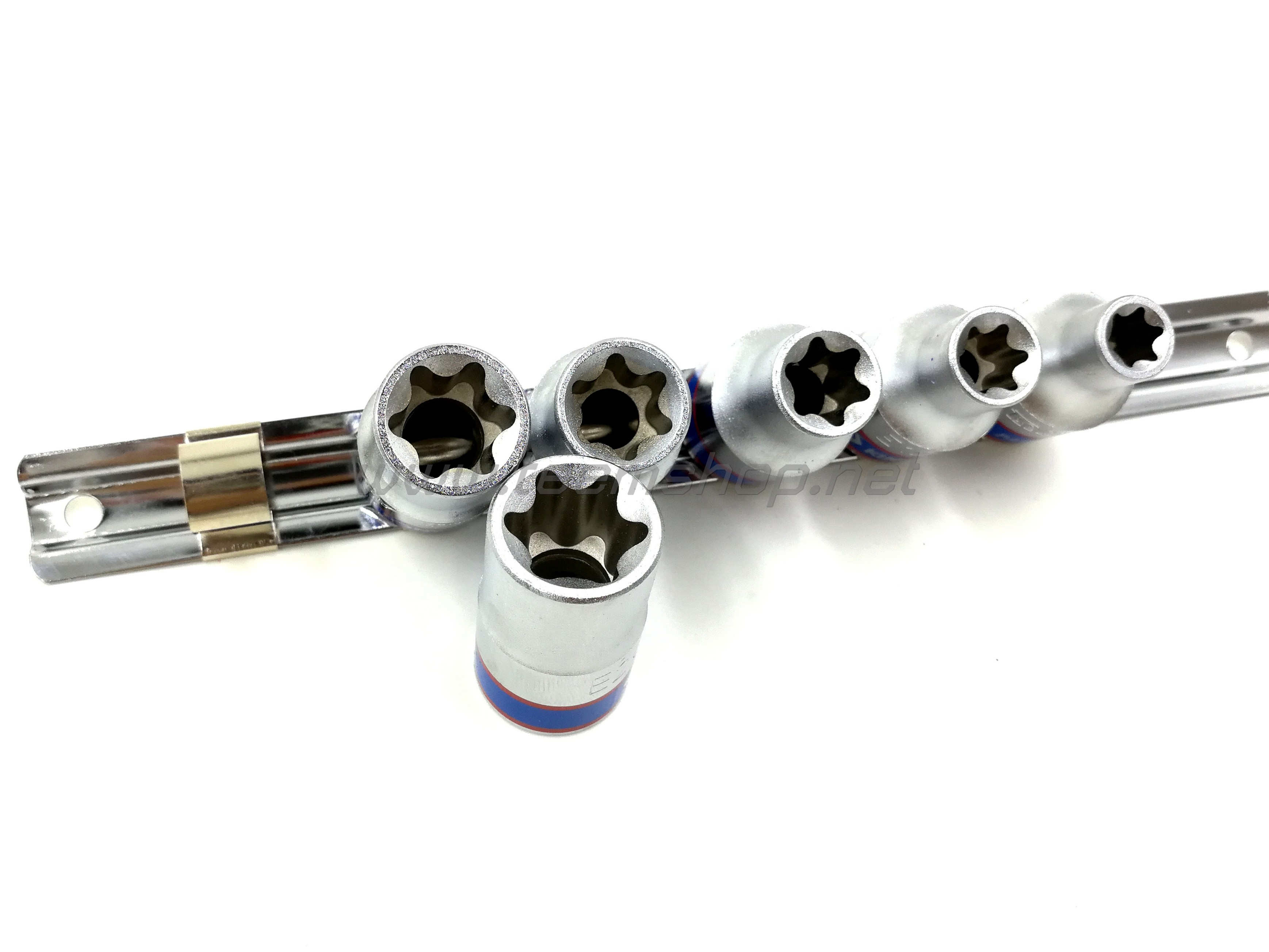 KINGTONY ลูกบล็อกดาว torx สั้น 1/2" 6ตัวชุด 4106PRC E10-E20 Made in Taiwan