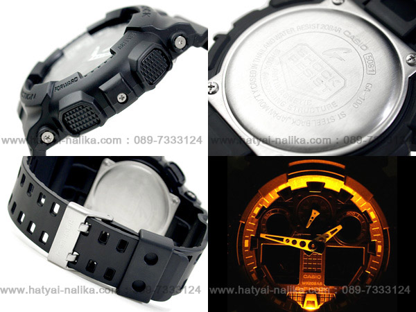 นาฬิกา คาสิโอ Casio G-Shock Standard Analog-Digital Three-Eye Dial รุ่น GA-100-1A1DR (DARK KNIGHT)