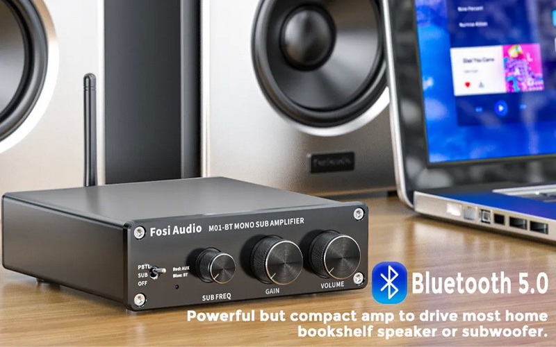 Fosi Audio M01-BT Bluetooth Amplifier ClassD ชิป TDA7498E ประกันศูนย์ไทย