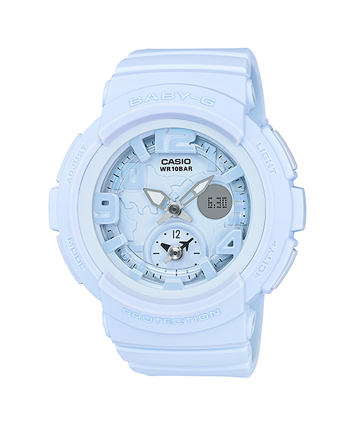 นาฬิกา Casio Baby-G Beach Traveler Pastel Bold Color series รุ่น BGA-190BC-2B (ฟ้าพาสเทล) ของแท้ รับประกัน1ปี