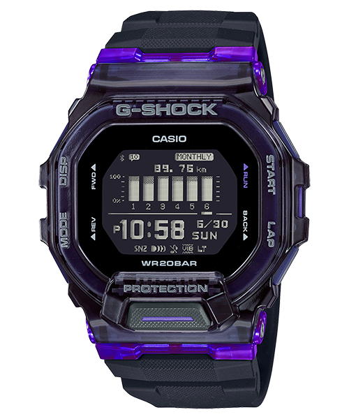 นาฬิกา Casio G-Shock G-SQUAD GBD-200SM Skeleton Bezel series รุ่น GBD-200SM-1A6 ของแท้ รับประกัน1ปี