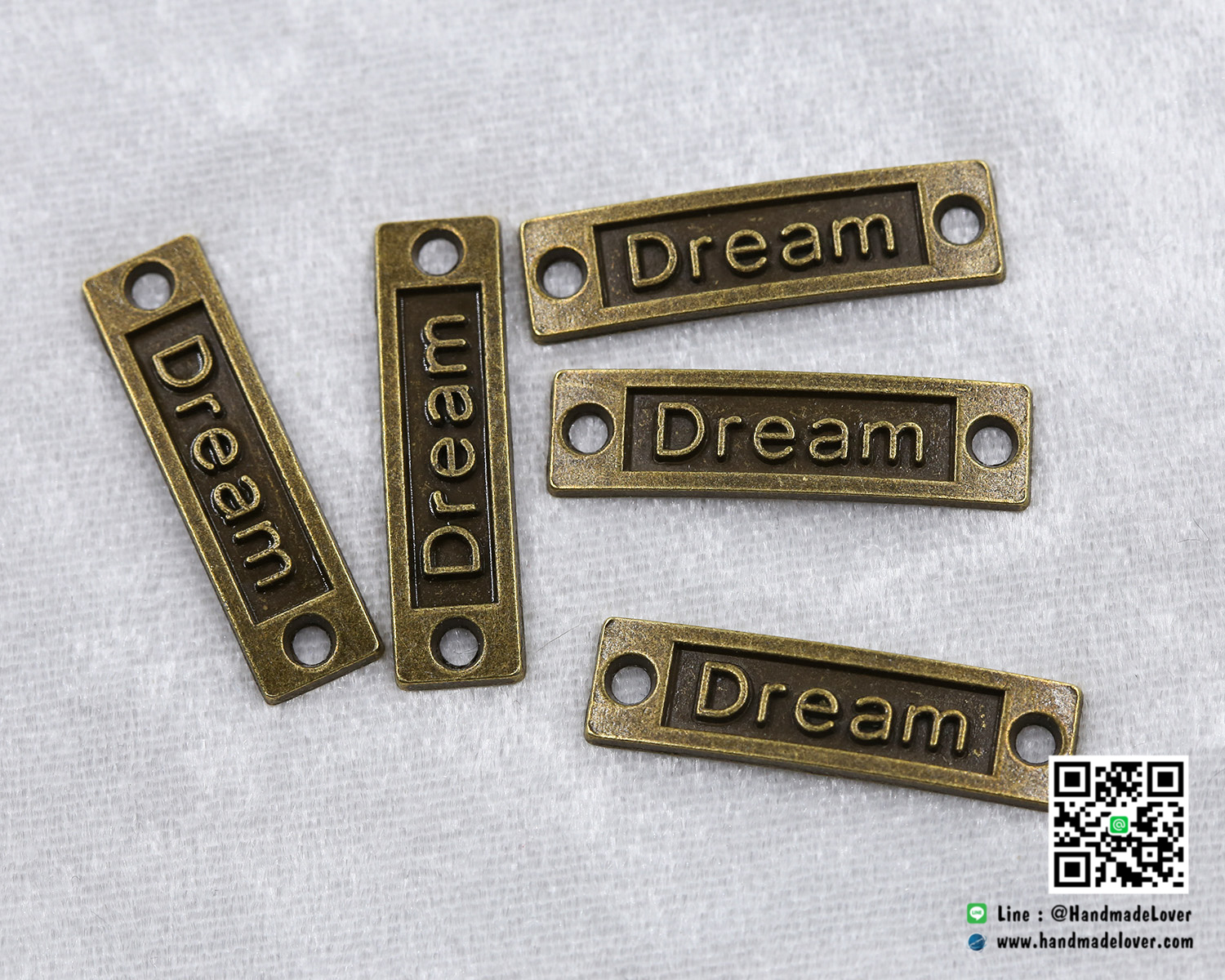 จี้โลหะ สีทองรมดำ ป้าย Dream