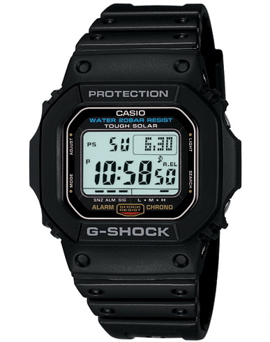 นาฬิกา คาสิโอ Casio G-Shock Tough Solar รุ่น G-5600E-1 ของแท้ รับประกัน1ปี