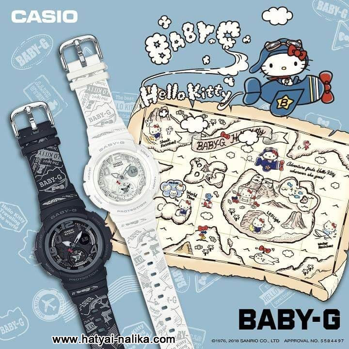 Baby-G × HELLO KITTY コラボレーション BGA-190KT CASIO Baby-G x Hello Kitty Limited Edition Ladies Black