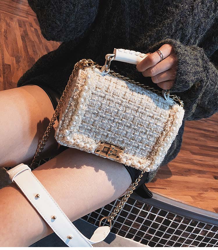 กระเป๋าแฟชั้น ผ้าสไตล์ชาแนล