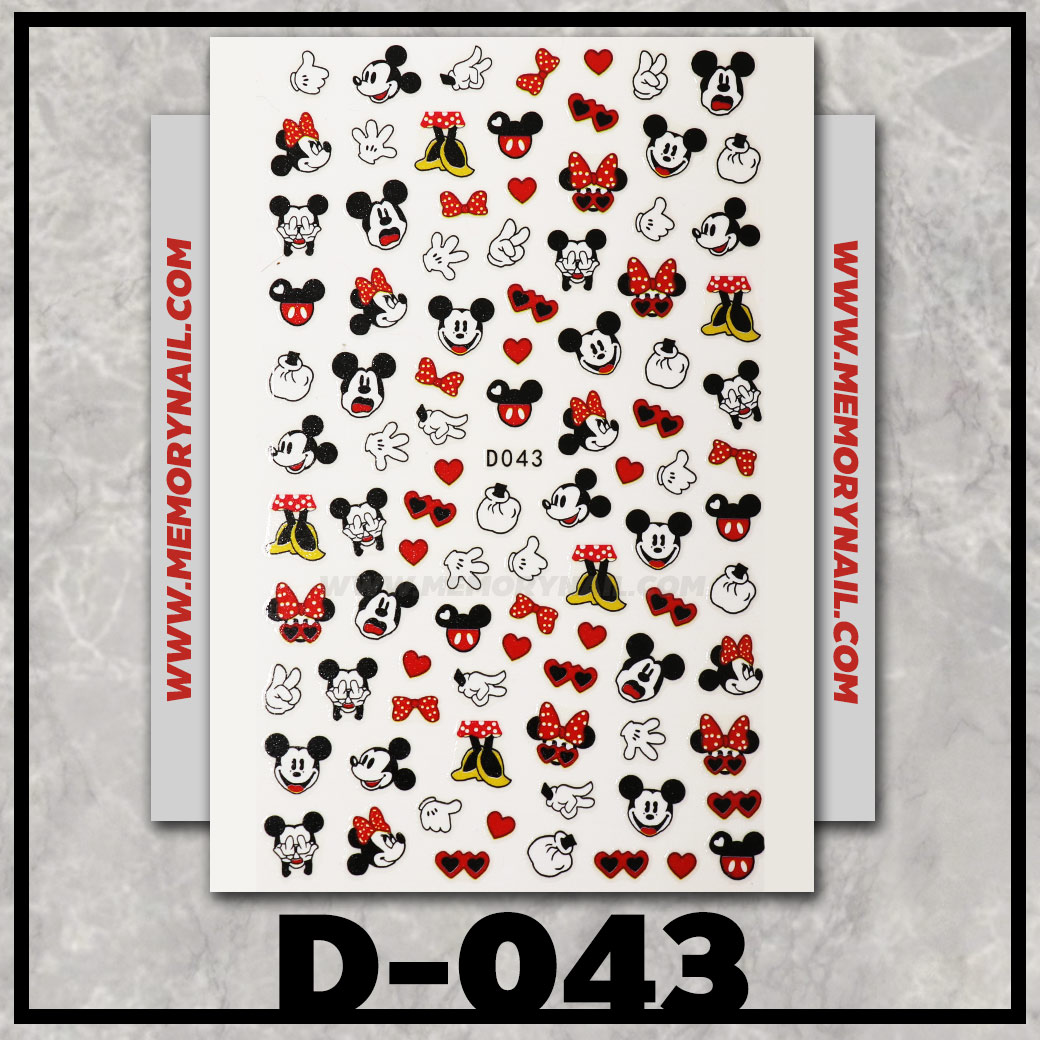สติ๊กเกอร์ติดเล็บ ลายสวยๆ คละแบบ อุปกรณ์แต่งเล็บ