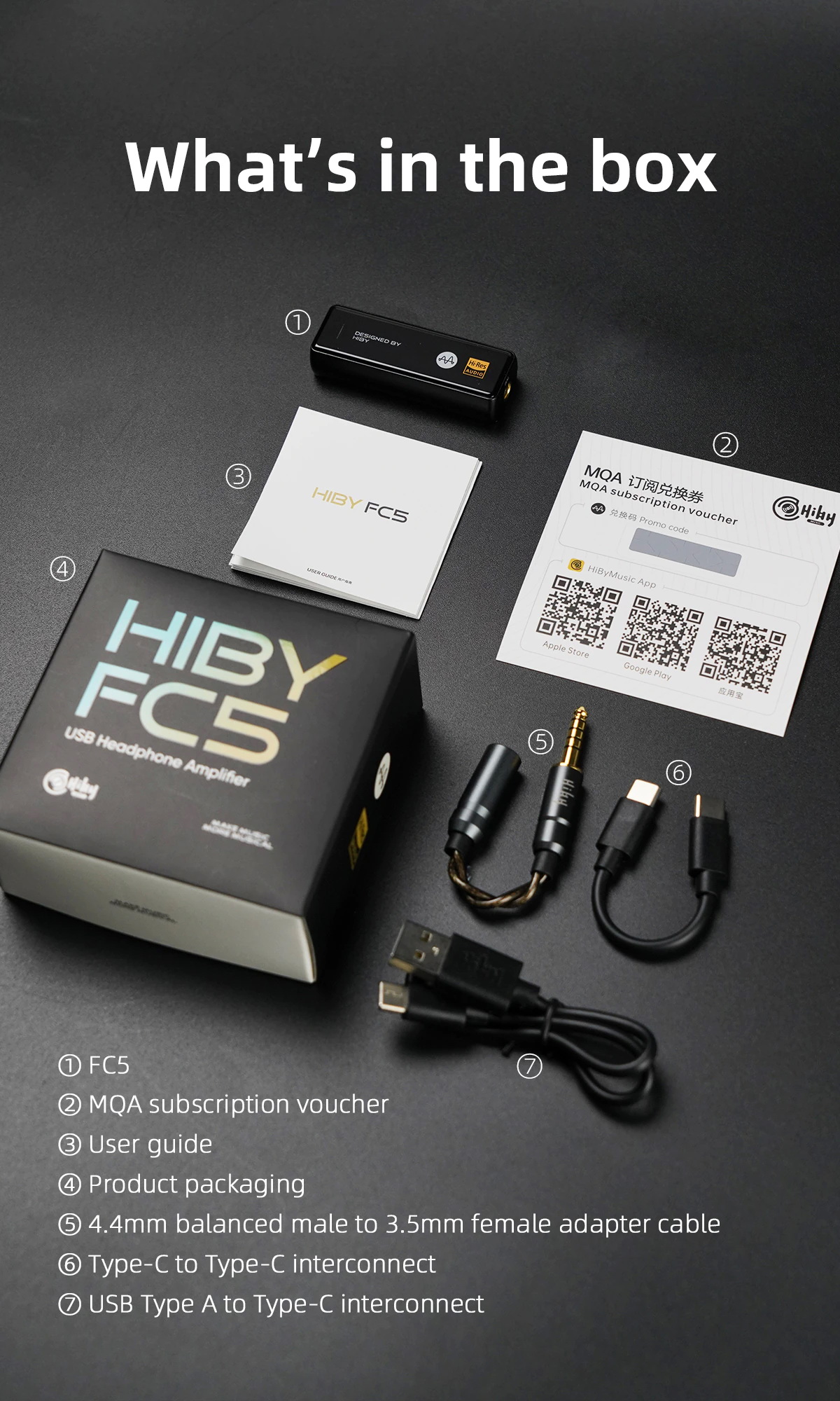 ขาย Hiby FC5 DAC& พกพา รองรับ MQA ประกันศูนย์ไทย