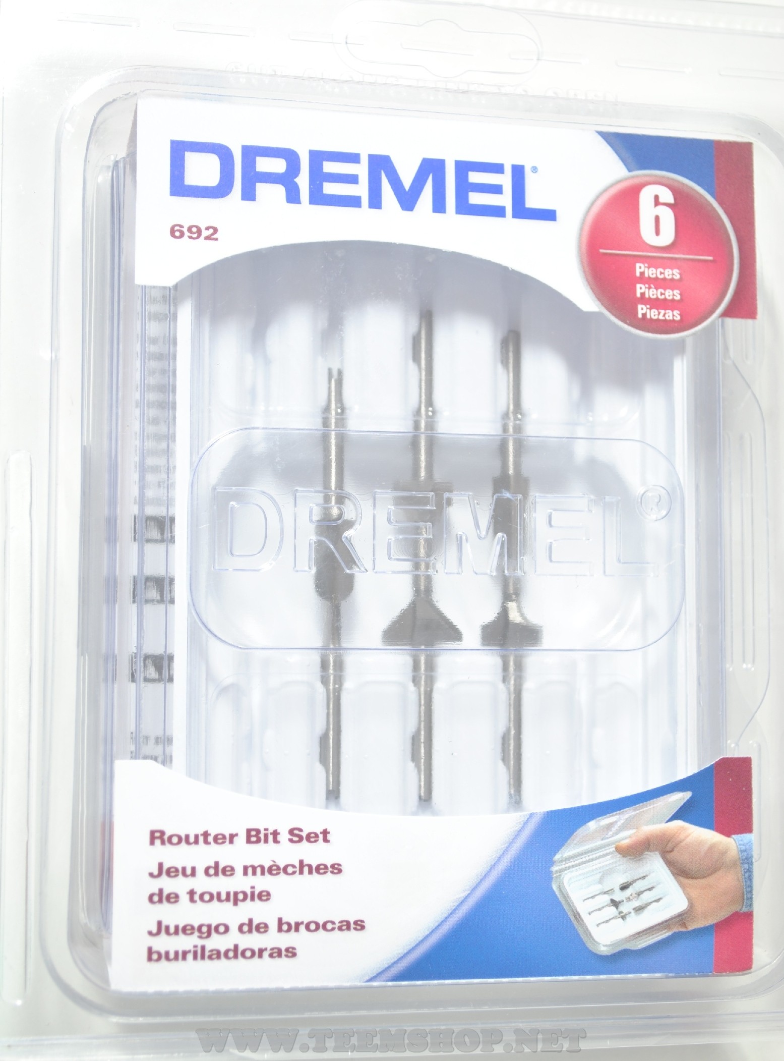 2 615 069 200 DREMEL 692 ชุดดอกเราเตอร์ (ดอกเซาะร่อง) 6 ตัว