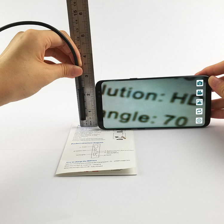 กล้องงู HD Wi-Fi android รุ่น ZCF-F140 (8 มิลิเมตร) สายยาว 3.5 เมตร และ 10 เมตร