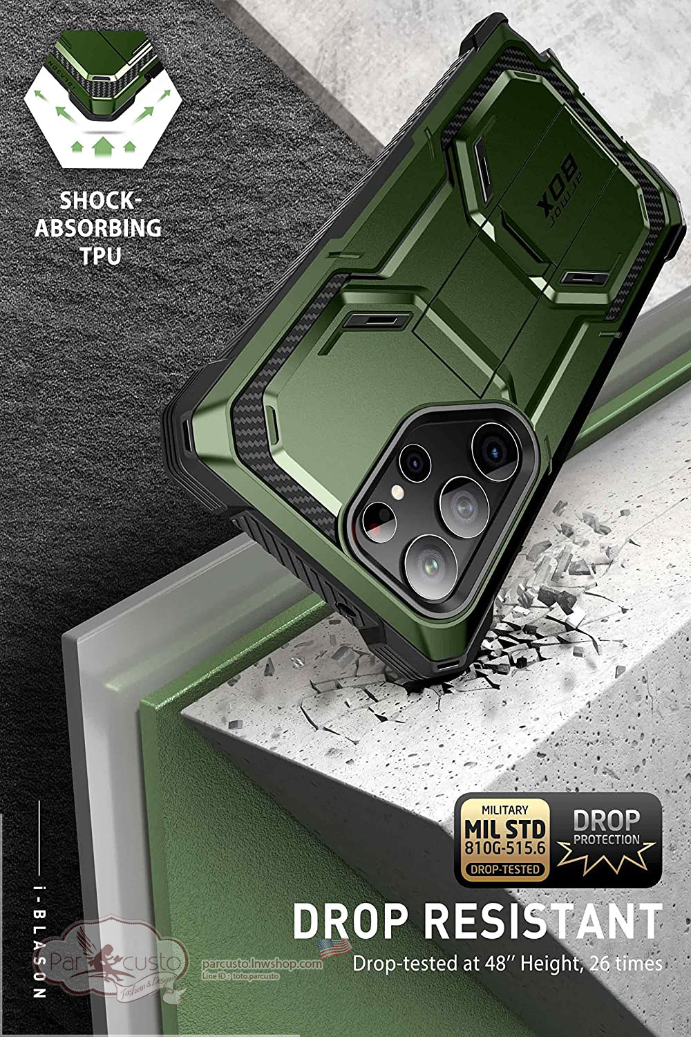 เคสกันกระแทก Samsung Galaxy S23 Ultra [Armorbox] จาก i-Blason [Pre-order USA]