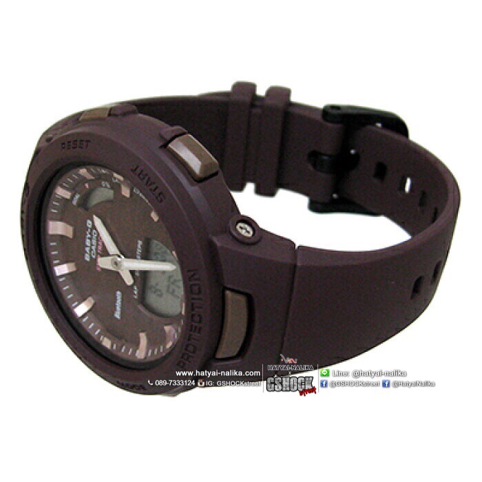 นาฬิกา Casio Baby-G G-SQUAD BSA-B100AC Activities in Natural Colors series รุ่น BSA-B100AC-5A "สีน้ำตาล" ของแท้ รับประกัน1ปี