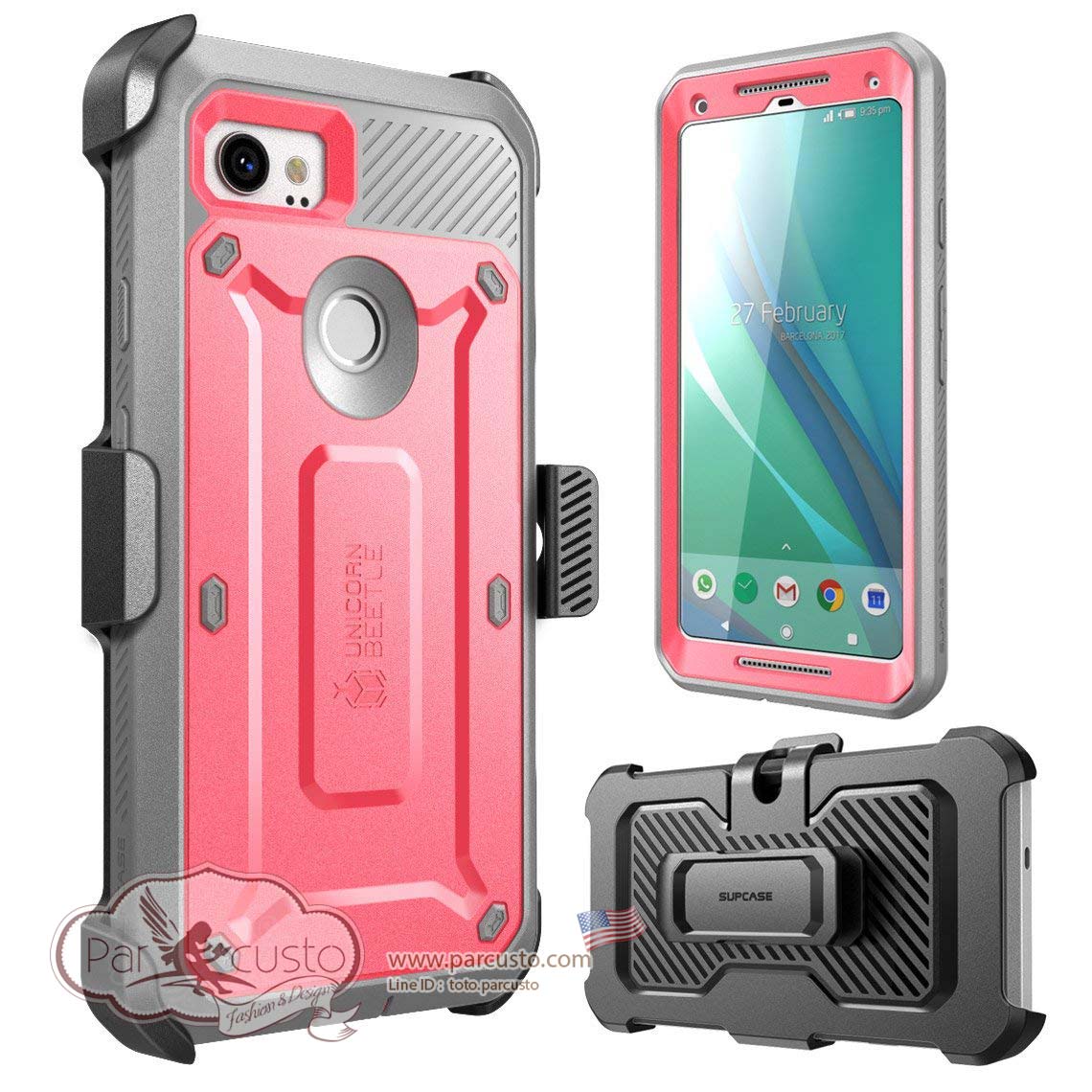 เคสกันกระแทก Google Pixel 2 XL [Unicorn Beetle PRO] จาก SUPCASE [Pre-order USA]