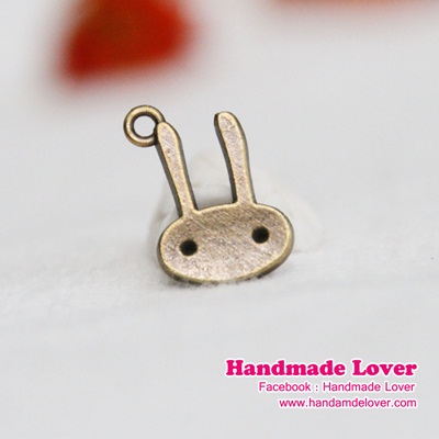 จี้,ตัวห้อยซิป กระต่าย ขนาด 19*12 MM