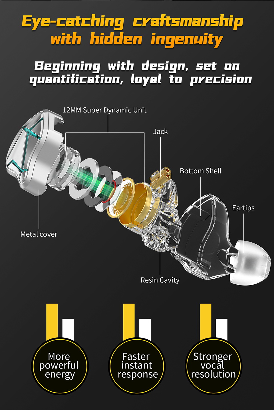 KZ ESX หูฟัง Super Dynamic ไดรเวอร์ ผลึกเหลว ประกันศูนย์ไทย
