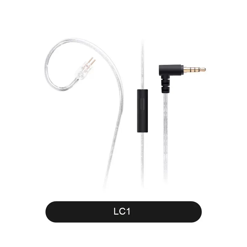 Simgot LC1 สายอัพเกรดหูฟังทองแดงหุ้มฉนวนเงิน ขั้ว 2พิน0.78 แจ็ค 3.5 มม. มีไมค์ในตัว ประกันศูนย์ไทย