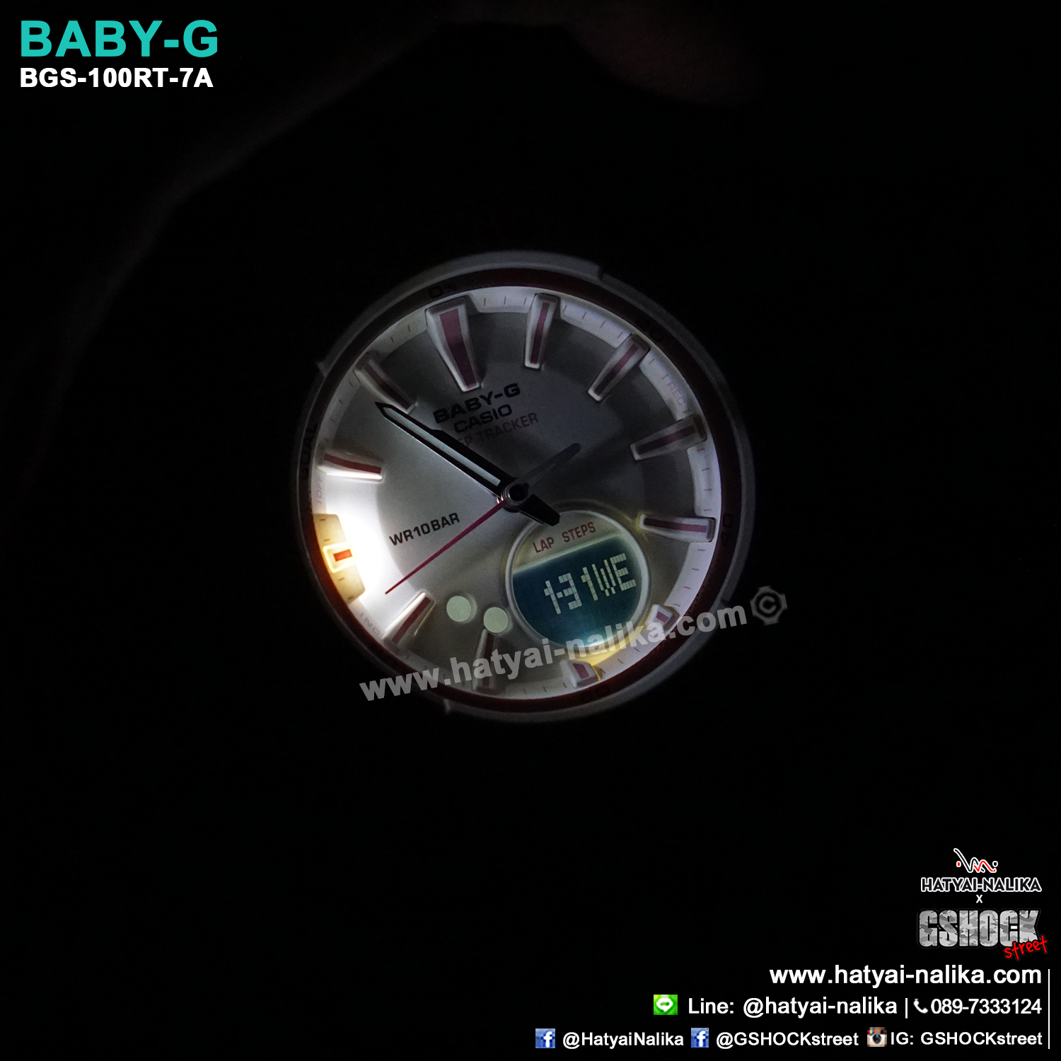 นาฬิกา Casio Baby-G for Running BGS-100RT Running Trendy series รุ่น BGS-100RT-7A ของแท้ รับประกัน1ปี
