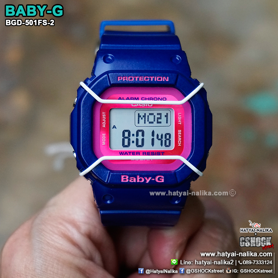 นาฬิกา Casio Baby-G BGD-501FS Vivid Fashion color series รุ่น BGD-501FS-2 ของแท้ รับประกัน1ปี