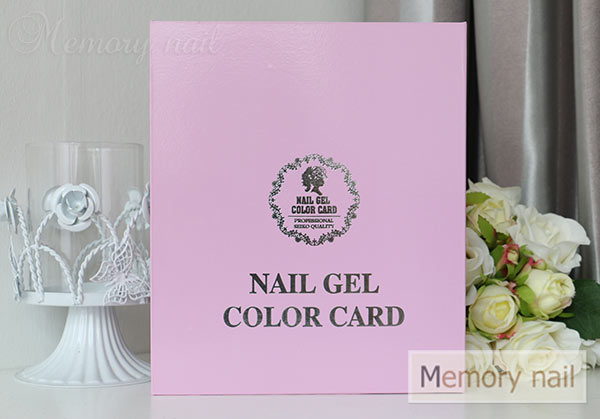 กล่องโชว์ตัวอย่างสี เล็ก Nail Gel Color Card สีชมพู