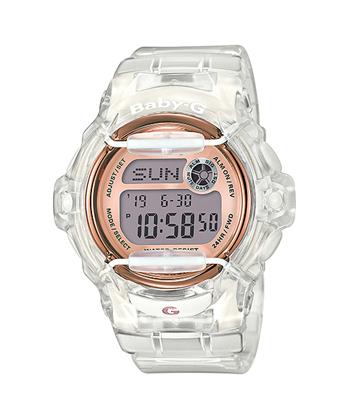 นาฬิกา Casio Baby-G STANDARD DIGITAL รุ่น BG-169G-7B (Jelly ขาวใสพิ้งค์โกลด์) ของแท้ รับประกัน 1 ปี
