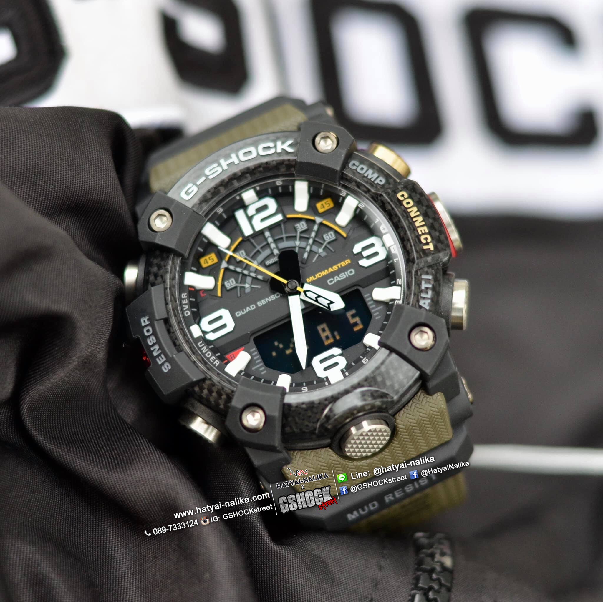 นาฬิกา Casio G-Shock MUDMASTER Carbon Core Guard with Bluetooth GG-B100 series รุ่น GG-B100-1A3 ของแท้ รับประกัน1ปี