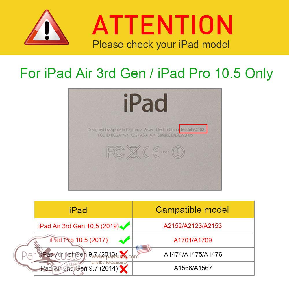 เคสกันกระแทก Apple iPad Air 3 2019 [Tuatara Magic Ring] จาก Fintie [Pre-order USA]