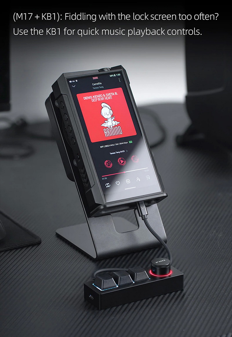 ขาย FiiO KB1 คีย์บอร์ด Mechanical สำหรับเครื่องเสียง ตั้งมาโครได้ ประกันศูนย์ไทย